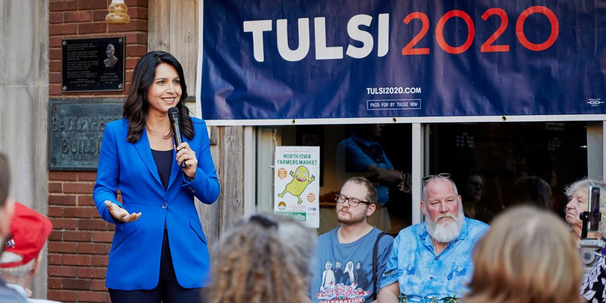 Tulsi Gabbard at a TULSI2020 event